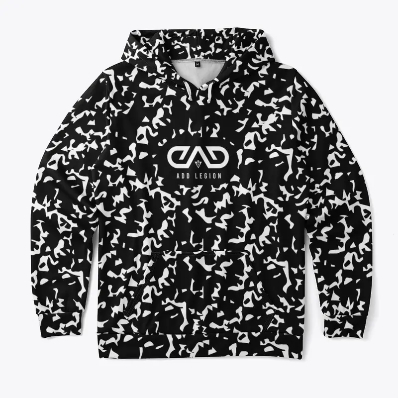 Official Add Legion Note Pattern Hoodie